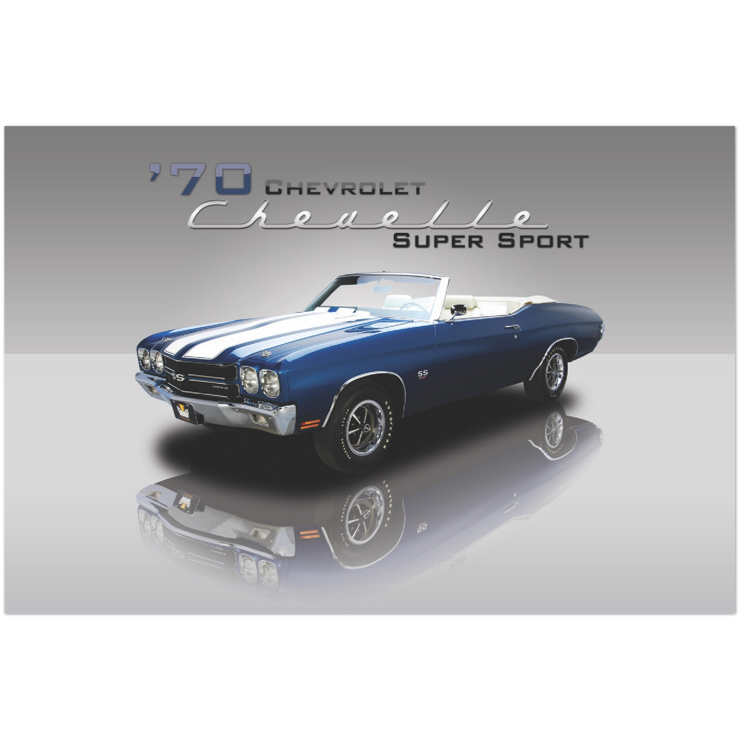 1970 Chevrolet Chevelle Super Sport (Blue/White)
