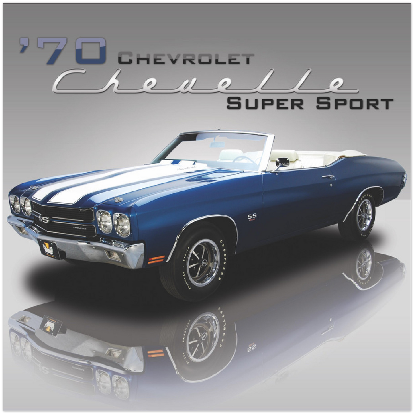 1970 Chevrolet Chevelle Super Sport (Blue/White)