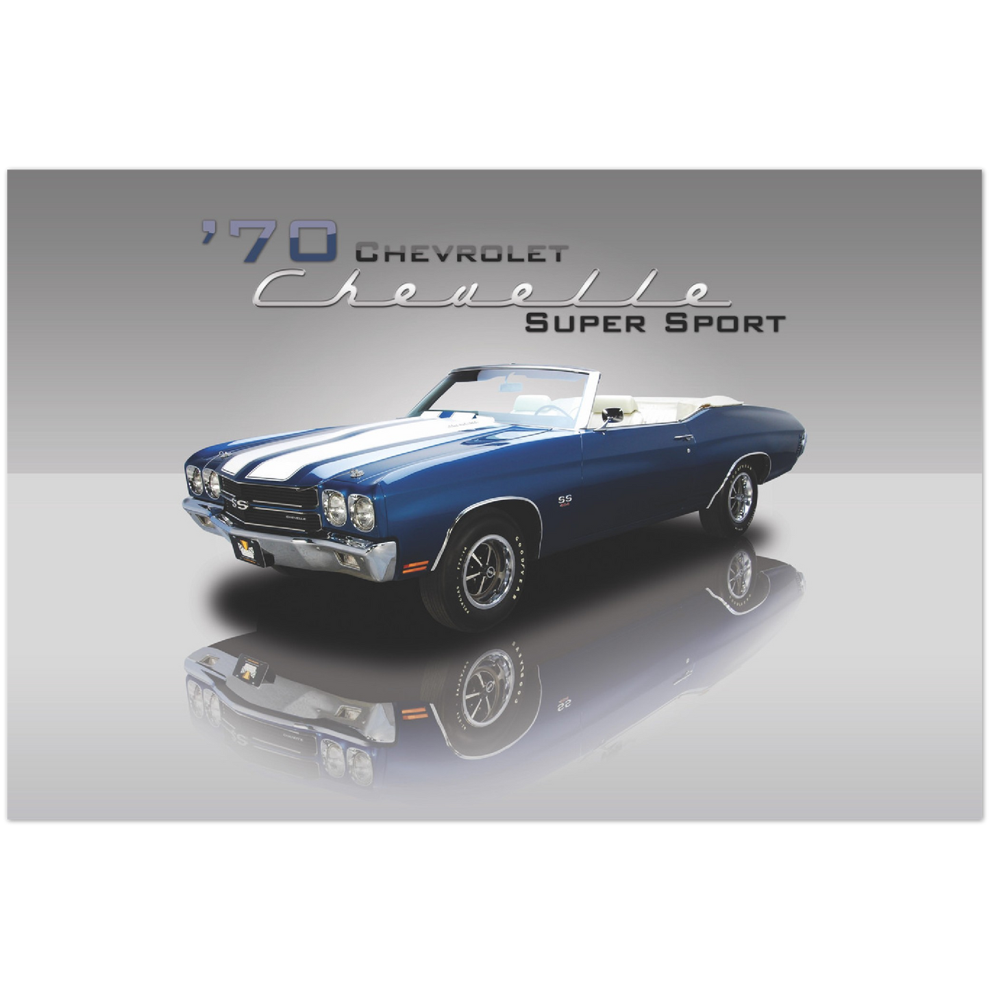 1970 Chevrolet Chevelle Super Sport (Blue/White)