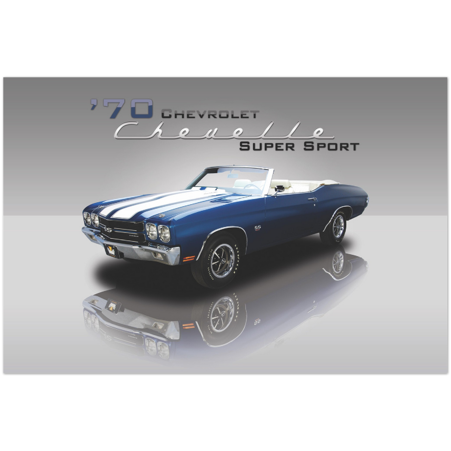 1970 Chevrolet Chevelle Super Sport (Blue/White)