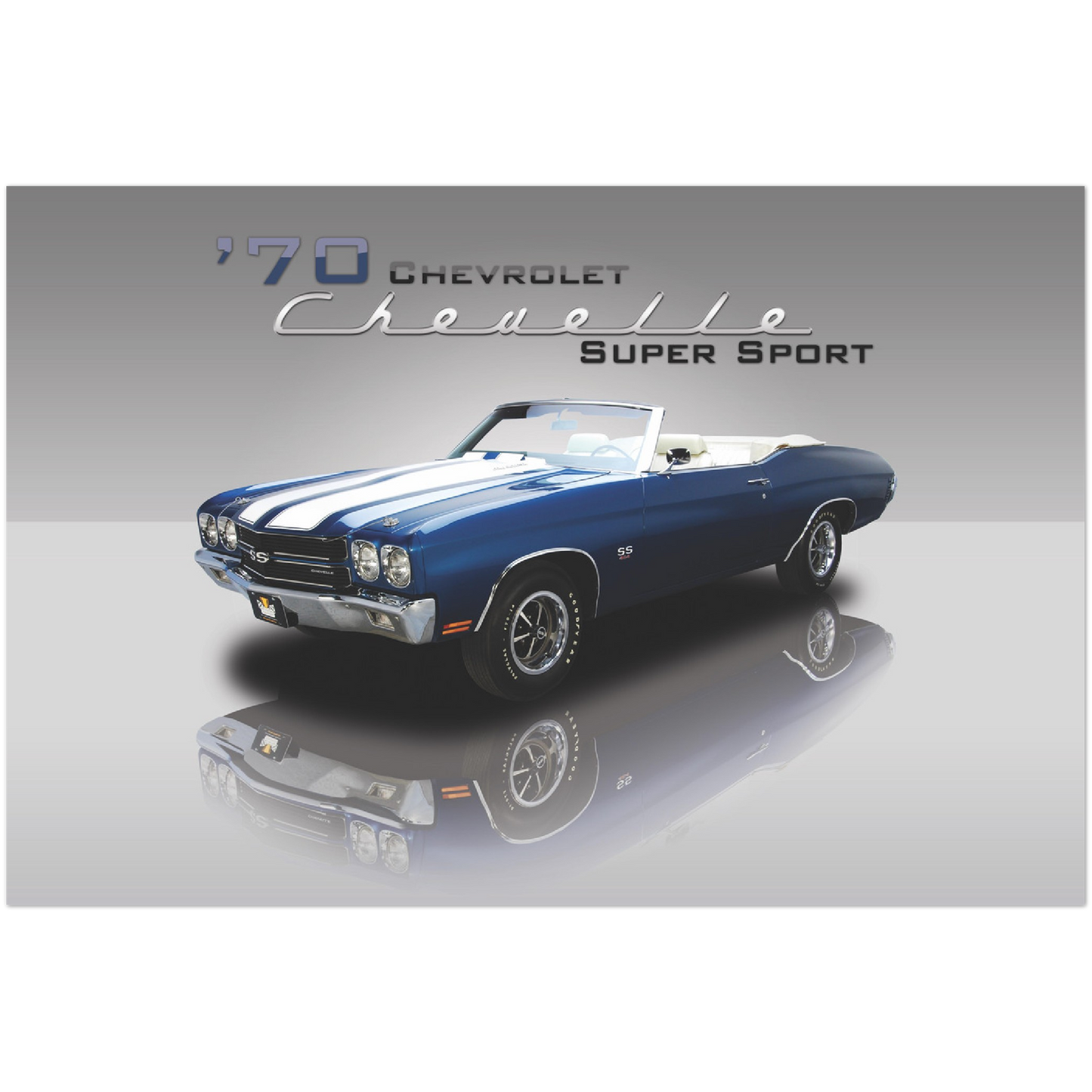 1970 Chevrolet Chevelle Super Sport (Blue/White)